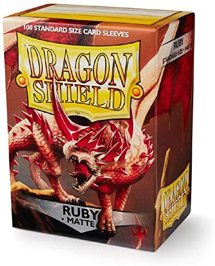 Dragon Shield Matte Ruby Sleeves