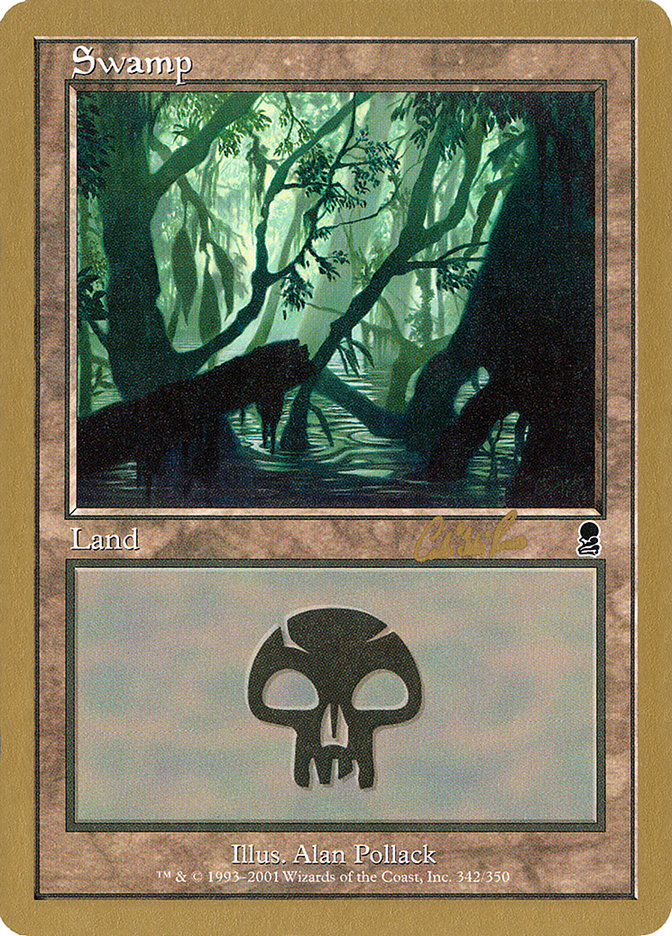 Swamp (cr342) (Carlos Romao) [World Championship Decks 2002] | D20 Games