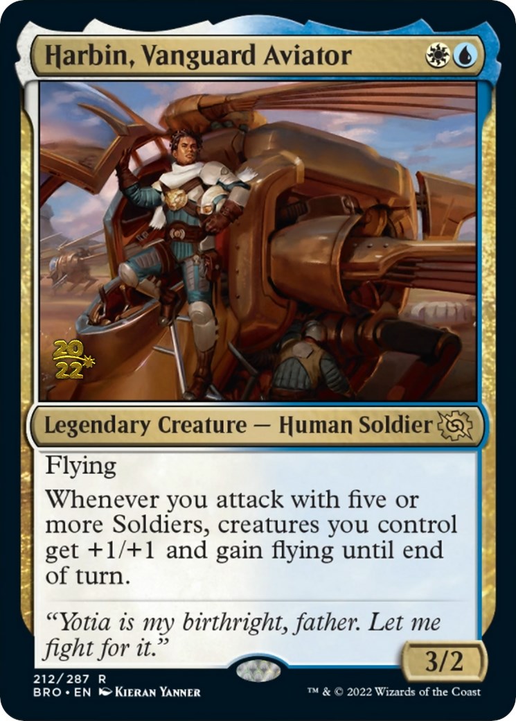 Harbin, Vanguard Aviator [The Brothers' War: Prerelease Promos] | D20 Games