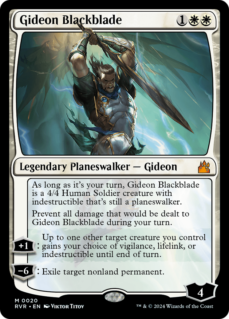 Gideon Blackblade [Ravnica Remastered] | D20 Games