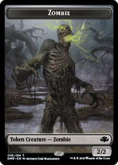 Zombie // Saproling Double-Sided Token [Dominaria Remastered Tokens] | D20 Games