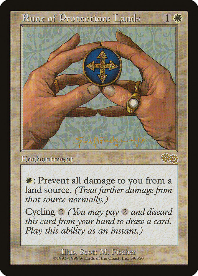 Rune of Protection: Lands [Urza's Saga] | D20 Games