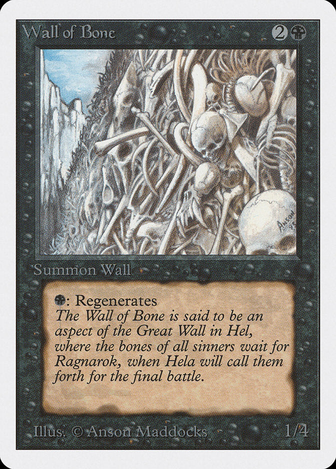 Wall of Bone [Unlimited Edition] | D20 Games