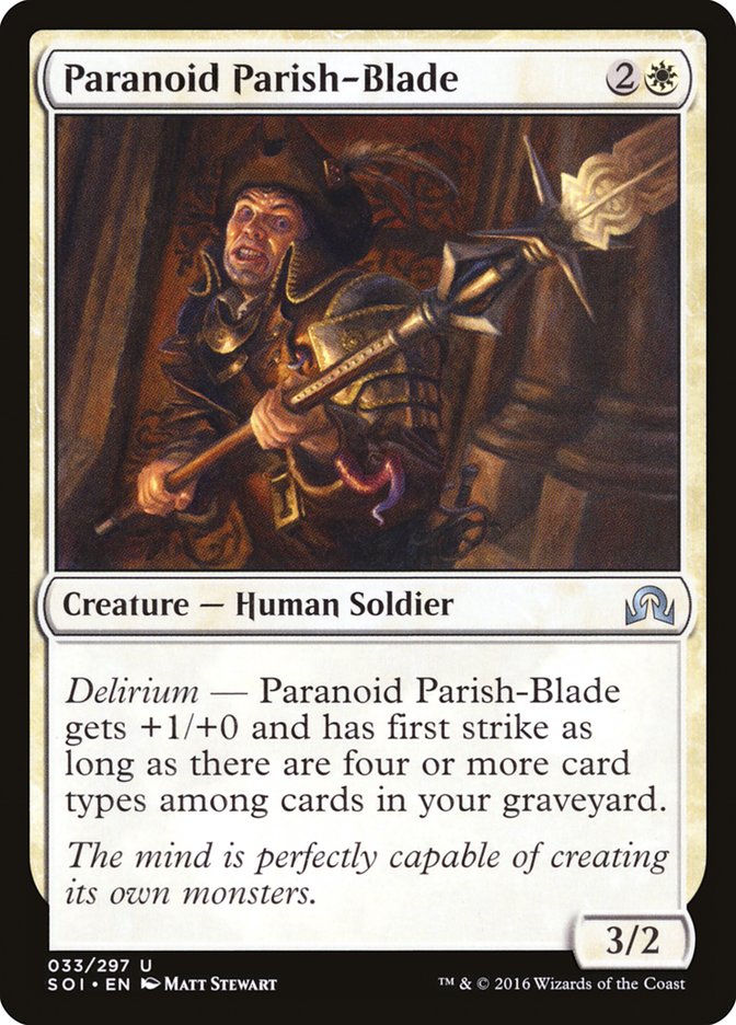 Paranoid Parish-Blade [Shadows over Innistrad] | D20 Games