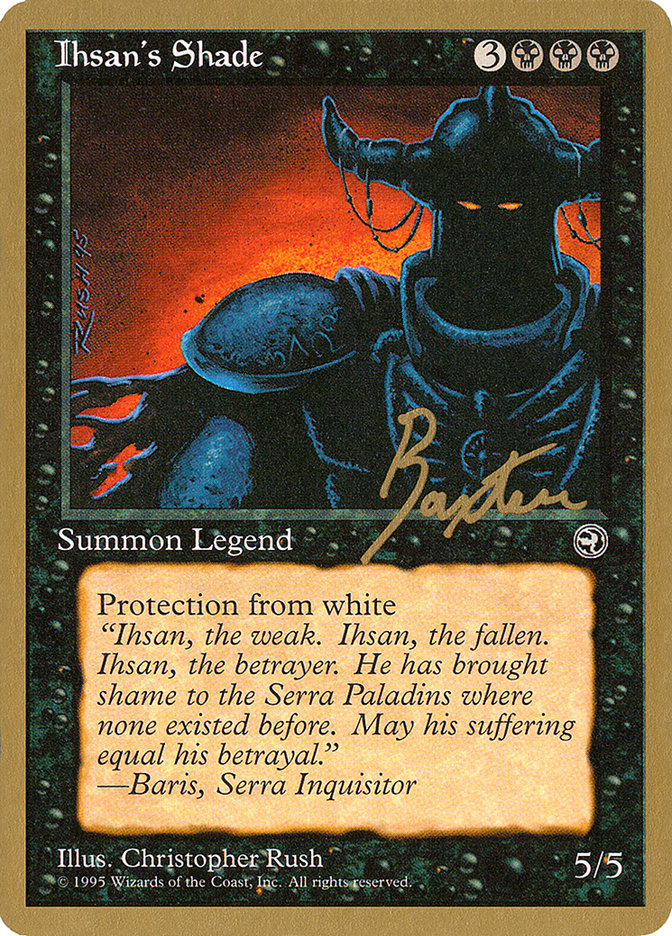 Ihsan's Shade (George Baxter) [Pro Tour Collector Set] | D20 Games