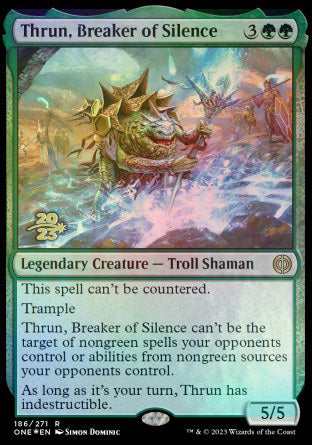 Thrun, Breaker of Silence [Phyrexia: All Will Be One Prerelease Promos] | D20 Games