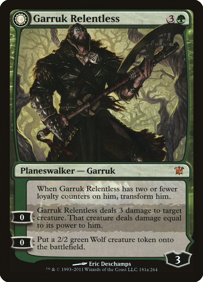Garruk Relentless // Garruk, the Veil-Cursed [Innistrad] | D20 Games