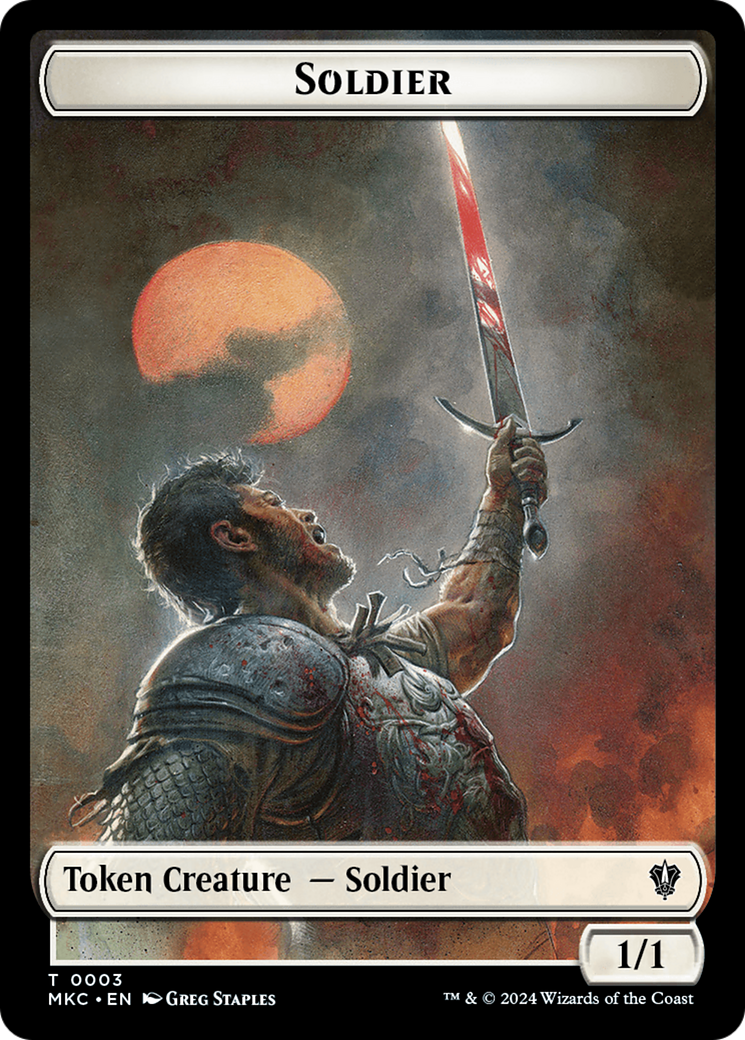 Soldier // Kobolds of Kher Keep Double-Sided Token [Murders at Karlov Manor Commander Tokens] | D20 Games