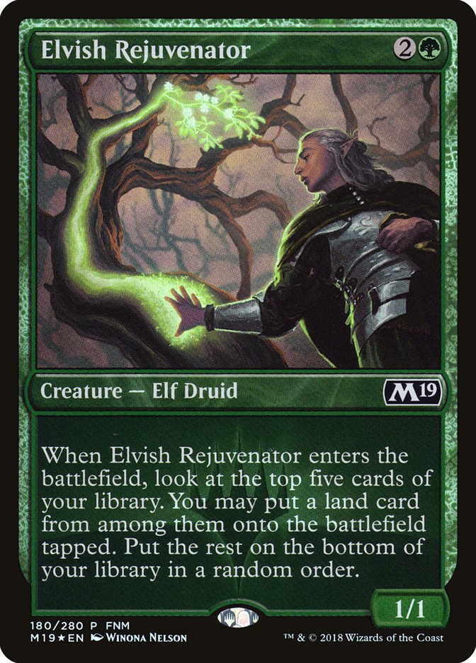 Elvish Rejuvenator (FNM) [Core Set 2019 Promos] | D20 Games