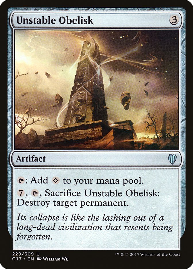 Unstable Obelisk [Commander 2017] | D20 Games