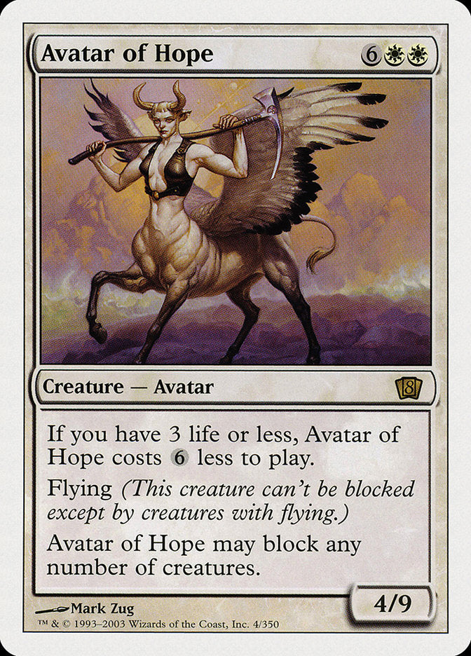 Avatar of Hope [Eighth Edition] | D20 Games