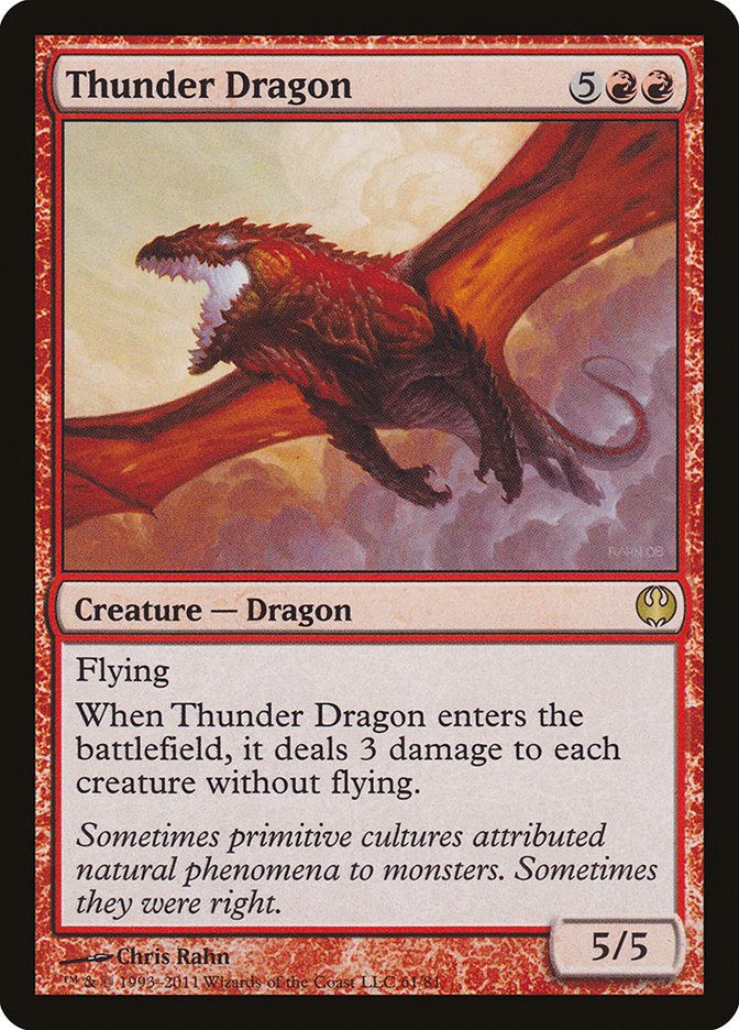 Thunder Dragon [Duel Decks: Knights vs. Dragons] | D20 Games