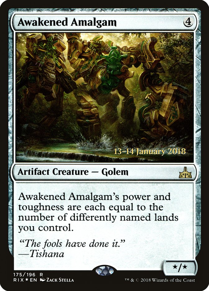 Awakened Amalgam [Rivals of Ixalan Prerelease Promos] | D20 Games