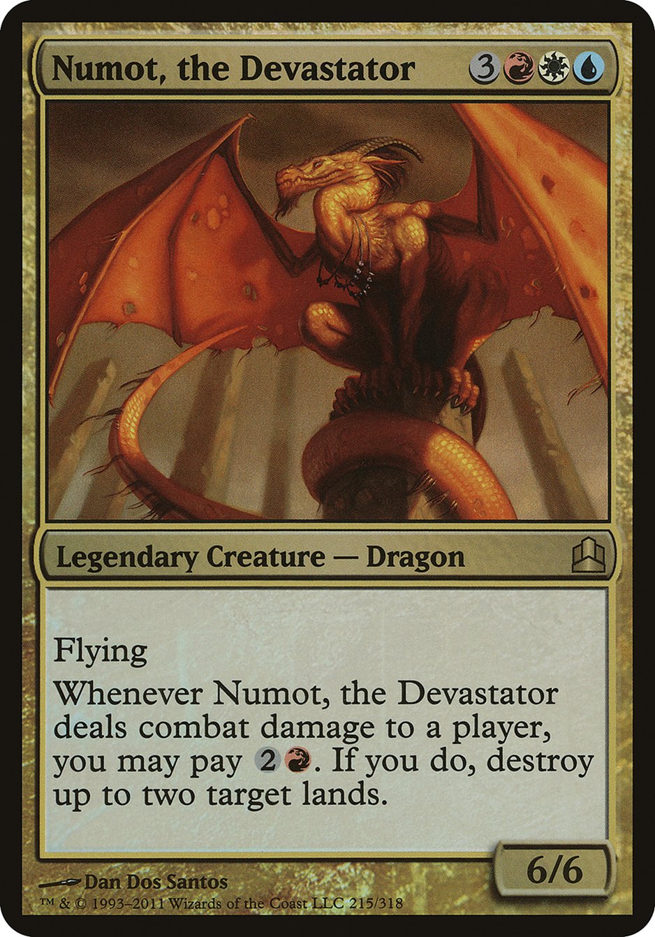 Numot, the Devastator (Oversized) [Commander 2011 Oversized] | D20 Games