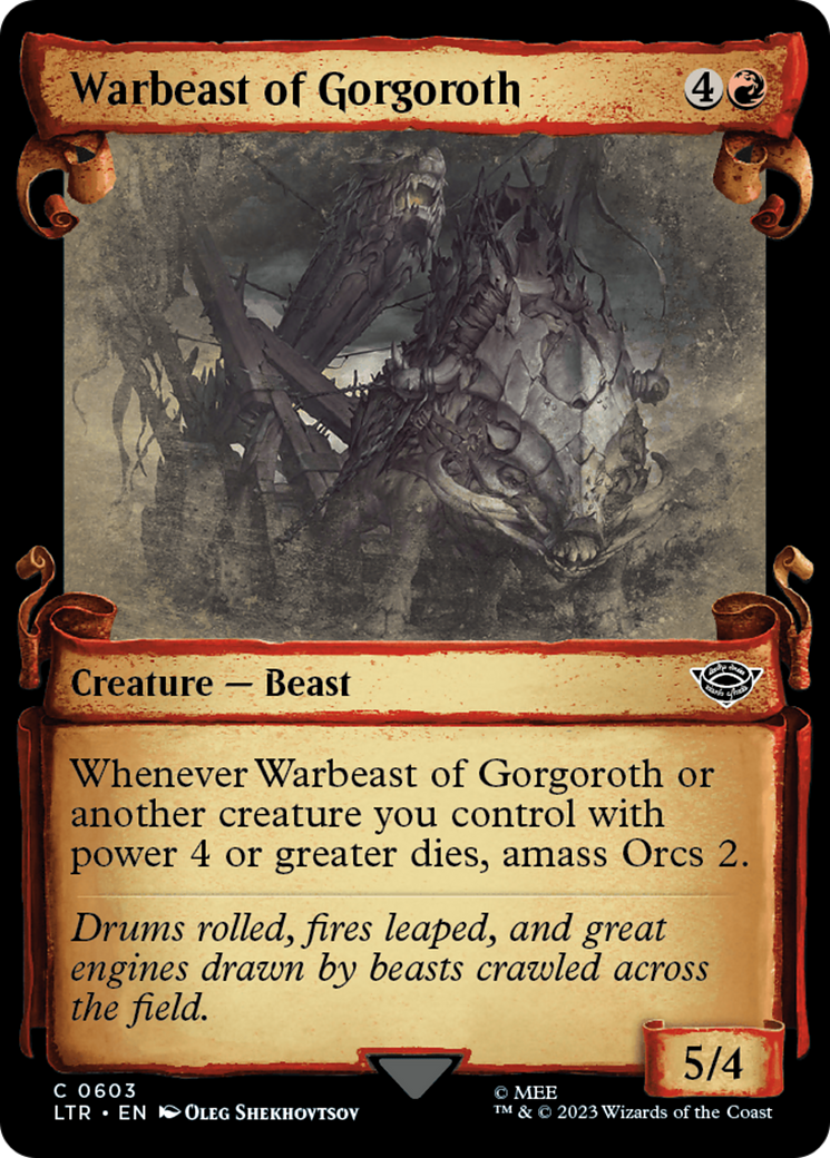 Warbeast of Gorgoroth [The Lord of the Rings: Tales of Middle-Earth Showcase Scrolls] | D20 Games