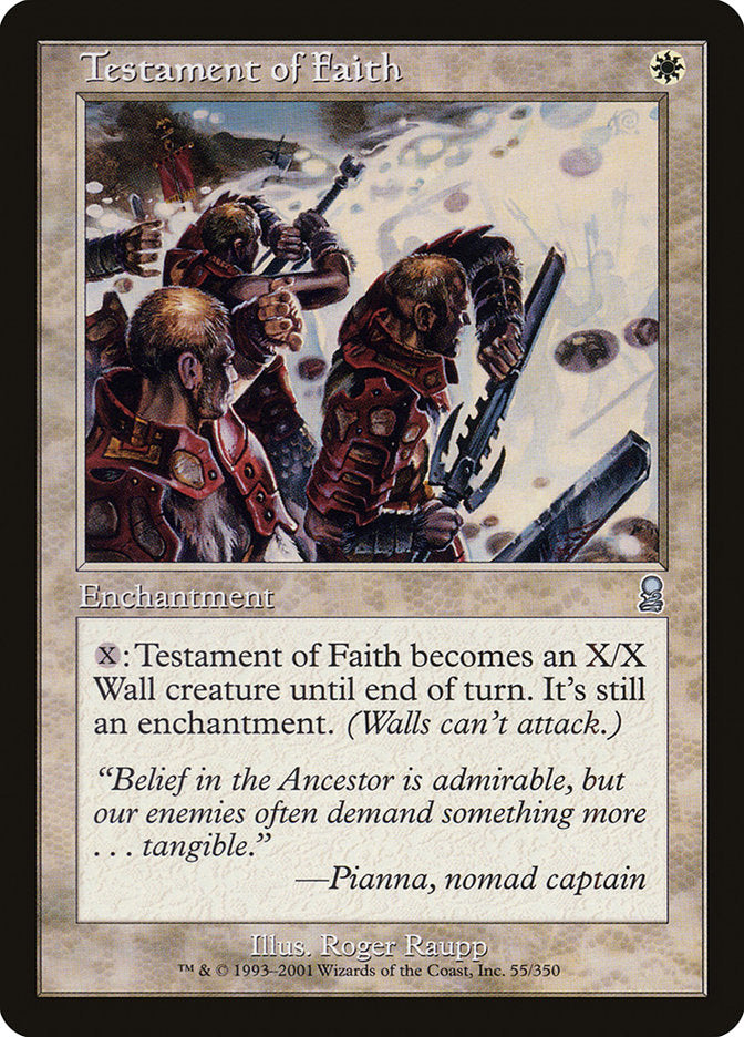 Testament of Faith [Odyssey] | D20 Games