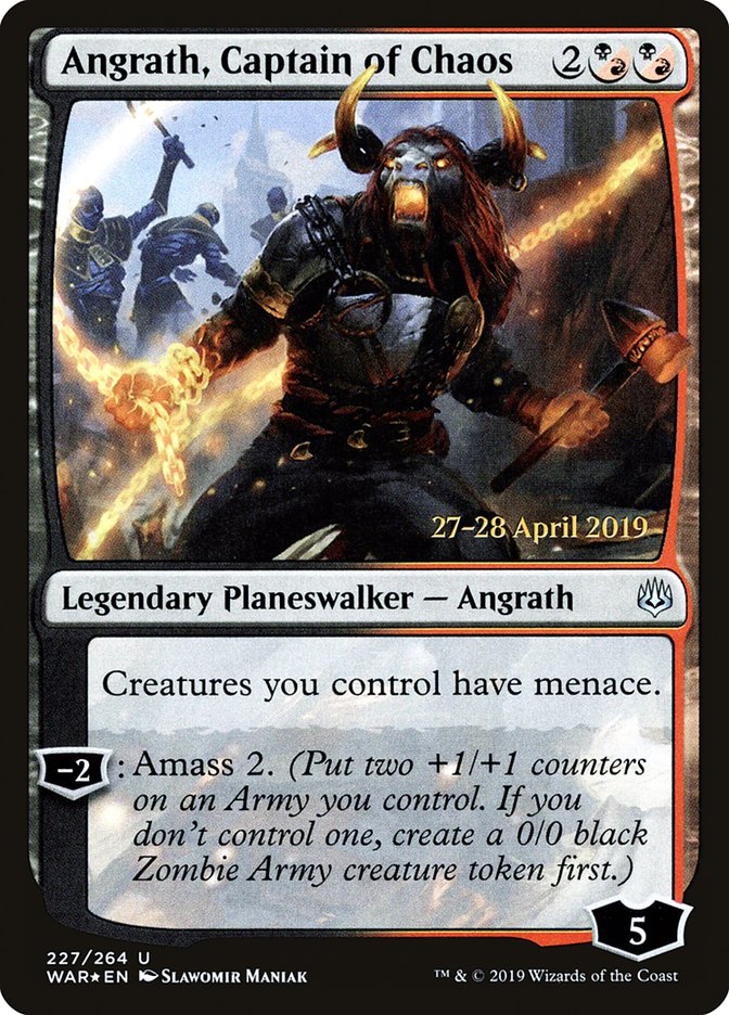 Angrath, Captain of Chaos  [War of the Spark Prerelease Promos] | D20 Games