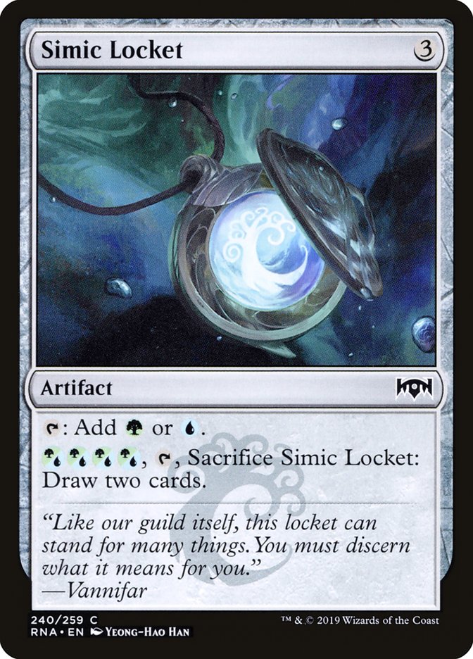 Simic Locket [Ravnica Allegiance] | D20 Games