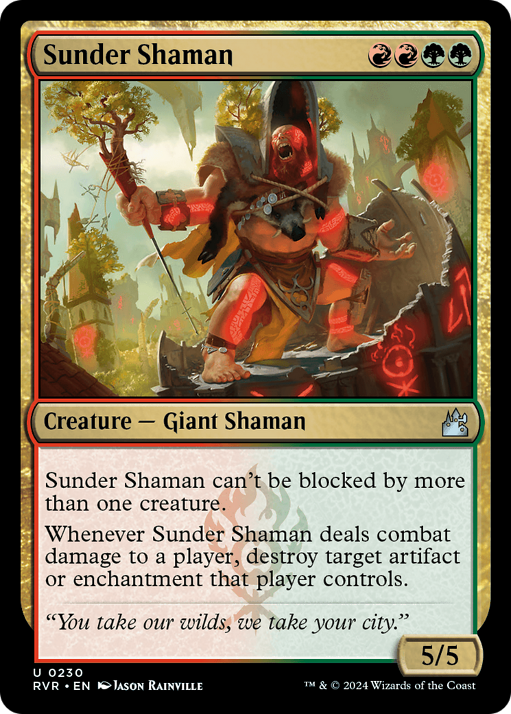 Sunder Shaman [Ravnica Remastered] | D20 Games