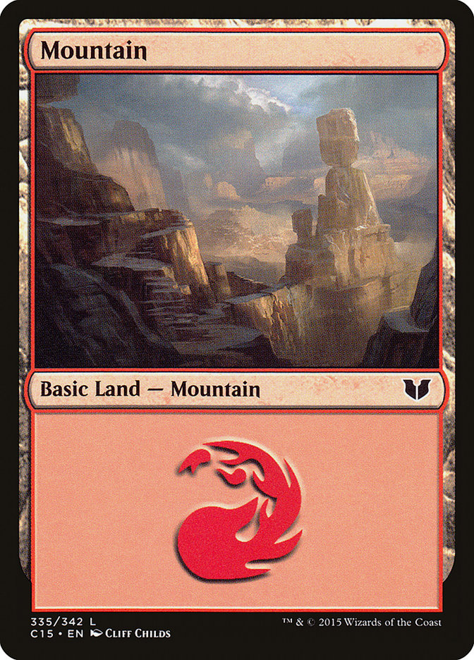 Mountain (335) [Commander 2015] | D20 Games
