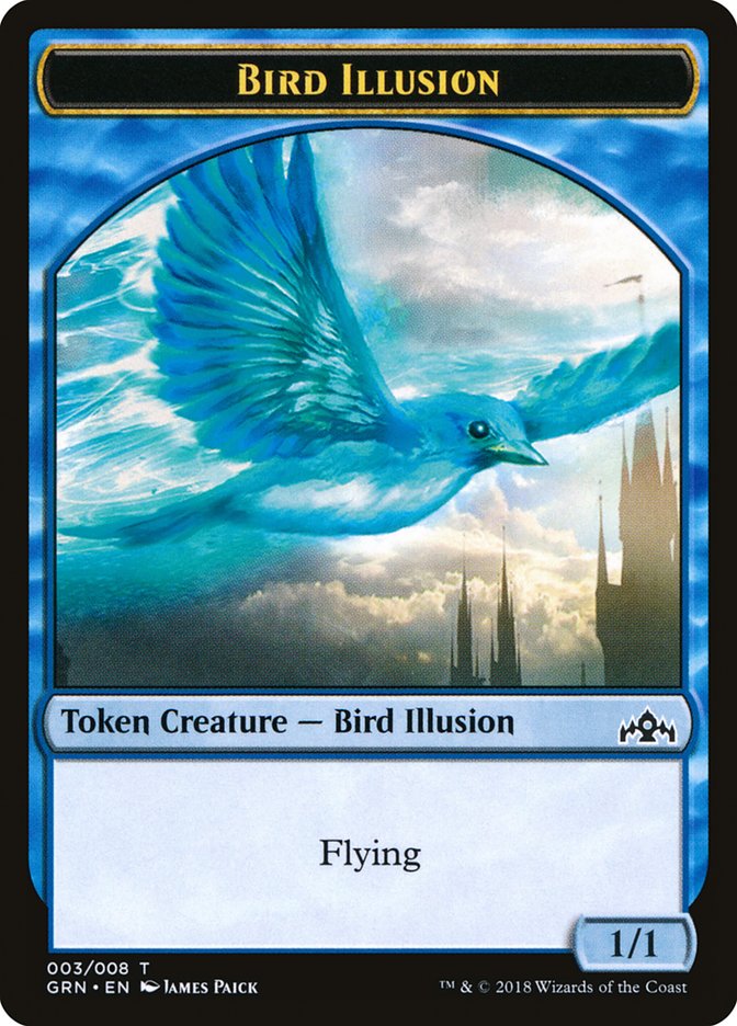 Bird Illusion [Guilds of Ravnica Tokens] | D20 Games