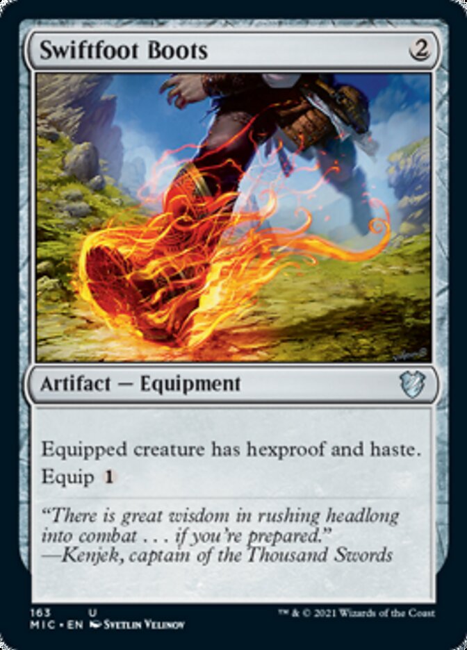 Swiftfoot Boots [Innistrad: Midnight Hunt Commander] | D20 Games
