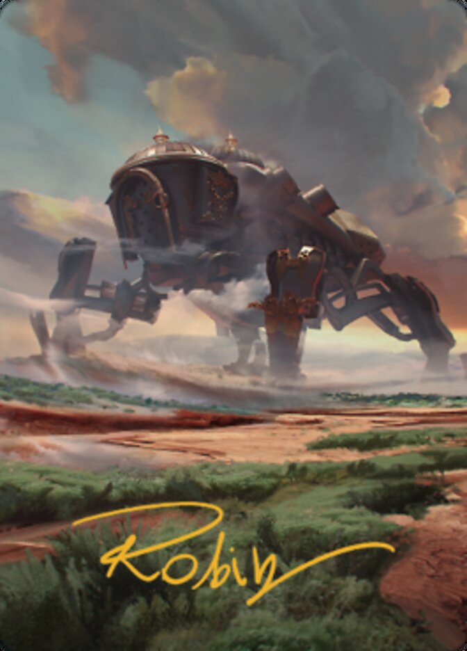 Plains (2) Art Card (Gold-Stamped Signature) [The Brothers' War Art Series] | D20 Games