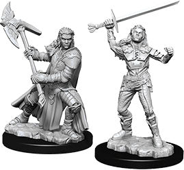 Dungeons & Dragons Nolzur`s Marvelous Unpainted Miniatures: W7 Half-Orc Female Fighter | D20 Games