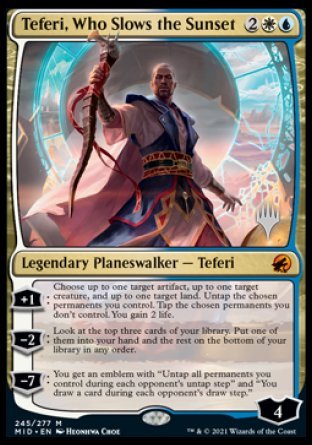 Teferi, Who Slows the Sunset (Promo Pack) [Innistrad: Midnight Hunt Promos] | D20 Games