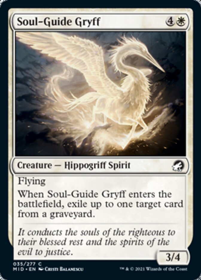 Soul-Guide Gryff [Innistrad: Midnight Hunt] | D20 Games