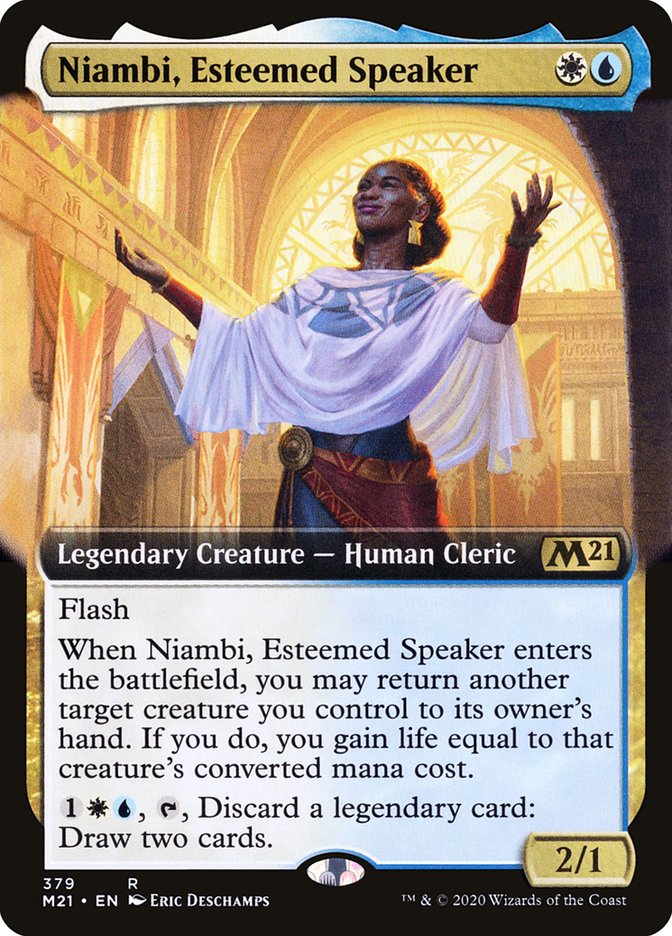 Niambi, Esteemed Speaker (Extended) [Core Set 2021] | D20 Games