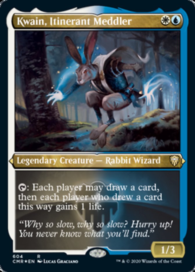 Kwain, Itinerant Meddler (Etched) [Commander Legends] | D20 Games