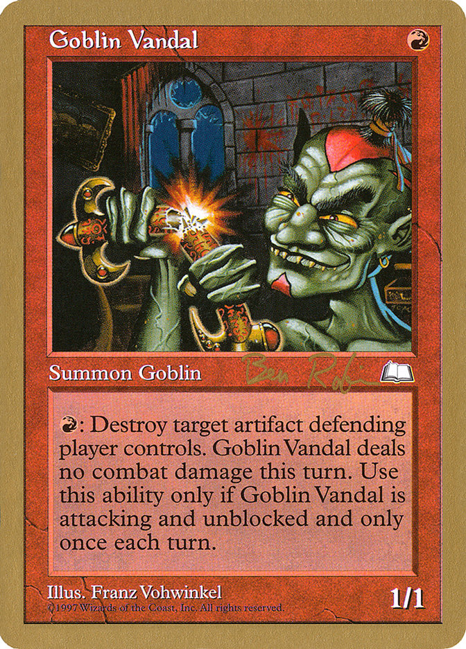 Goblin Vandal (Ben Rubin) [World Championship Decks 1998] | D20 Games