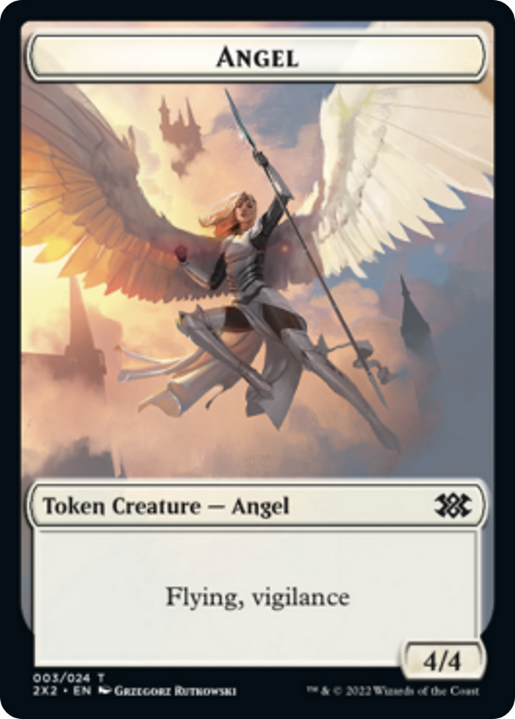 Faerie Rogue // Angel Double-sided Token [Double Masters 2022 Tokens] | D20 Games