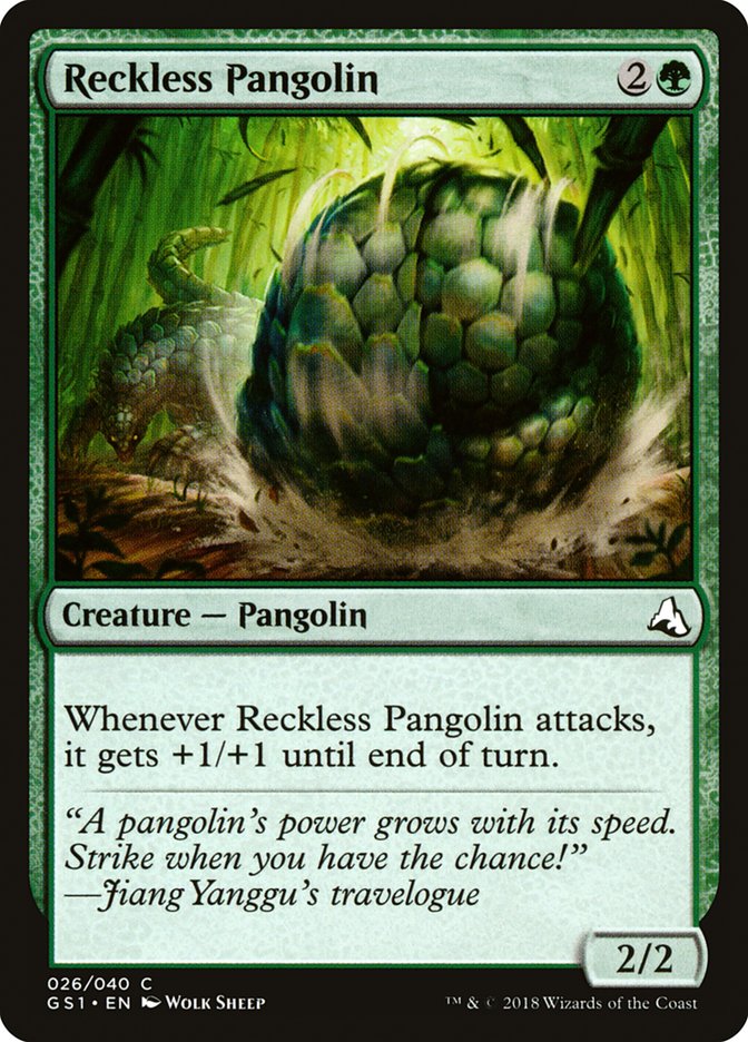 Reckless Pangolin [Global Series Jiang Yanggu & Mu Yanling] | D20 Games