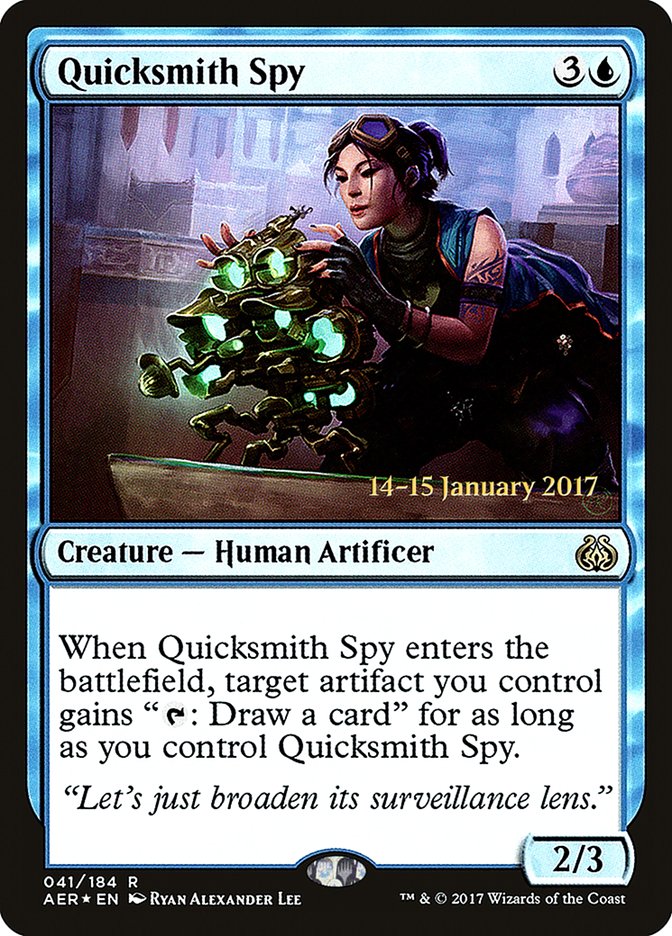 Quicksmith Spy  [Aether Revolt Prerelease Promos] | D20 Games