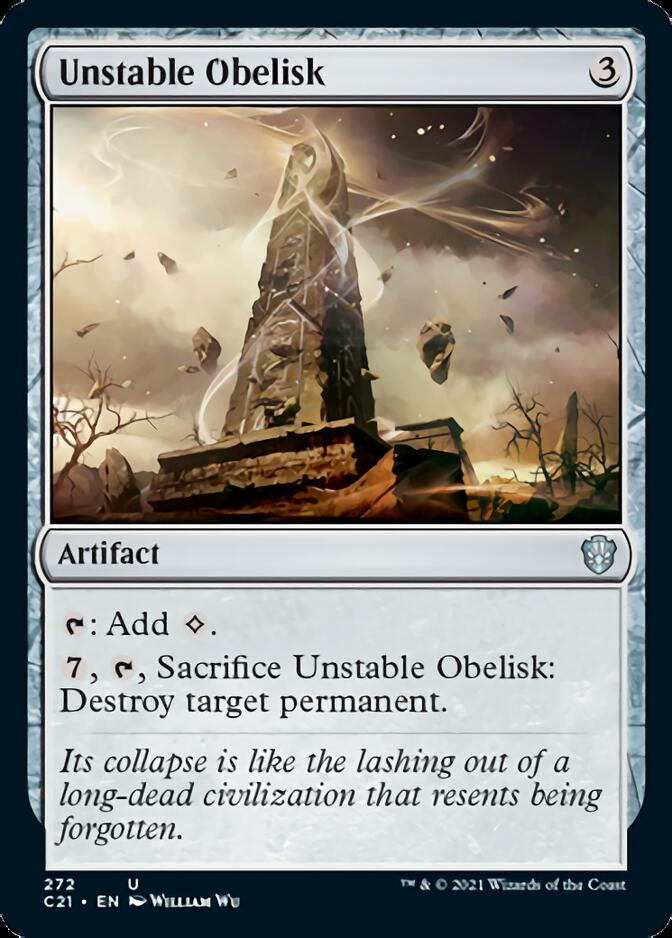 Unstable Obelisk [Commander 2021] | D20 Games