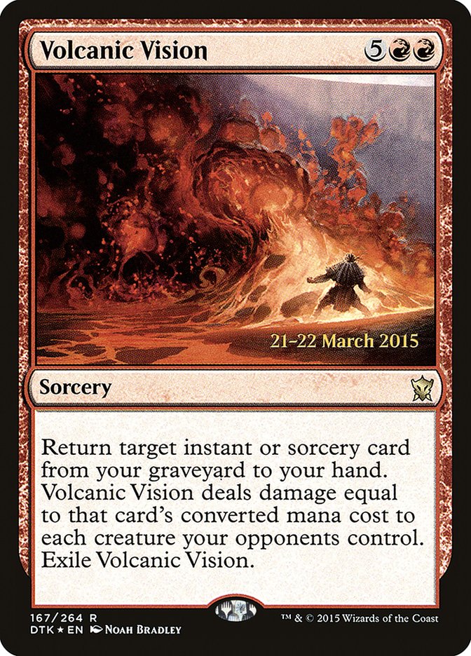 Volcanic Vision  [Dragons of Tarkir Prerelease Promos] | D20 Games