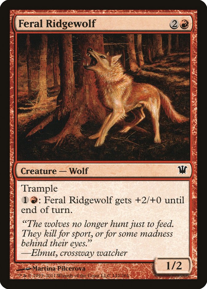 Feral Ridgewolf [Innistrad] | D20 Games