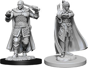 Dungeons & Dragons Nolzur`s Marvelous Unpainted Miniatures: W8 Human Ranger & Moon Elf Sorcerer | D20 Games