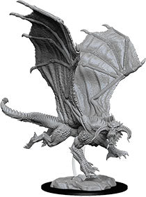 Dungeons & Dragons Nolzur`s Marvelous Unpainted Miniatures: W8 Young Black Dragon | D20 Games
