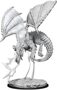 Dungeons & Dragons Nolzur`s Marvelous Unpainted Miniatures: W8 Young Blue Dragon | D20 Games
