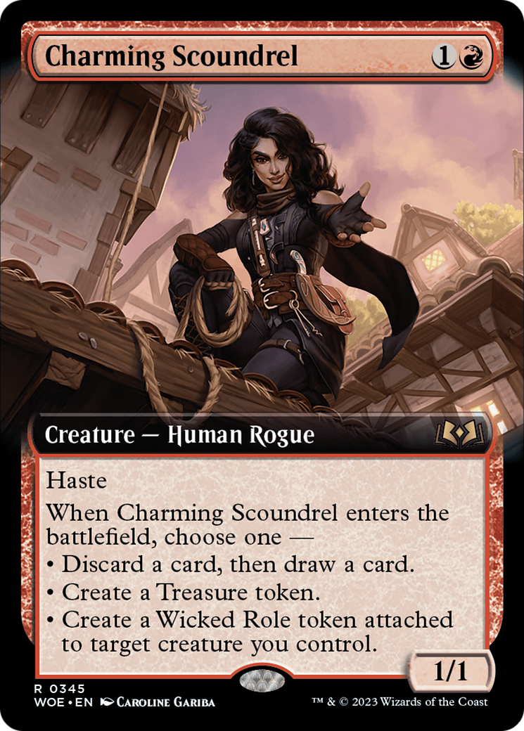 Charming Scoundrel (Extended Art) [Wilds of Eldraine] | D20 Games