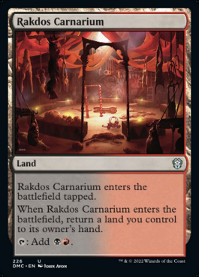 Rakdos Carnarium [Dominaria United Commander] | D20 Games