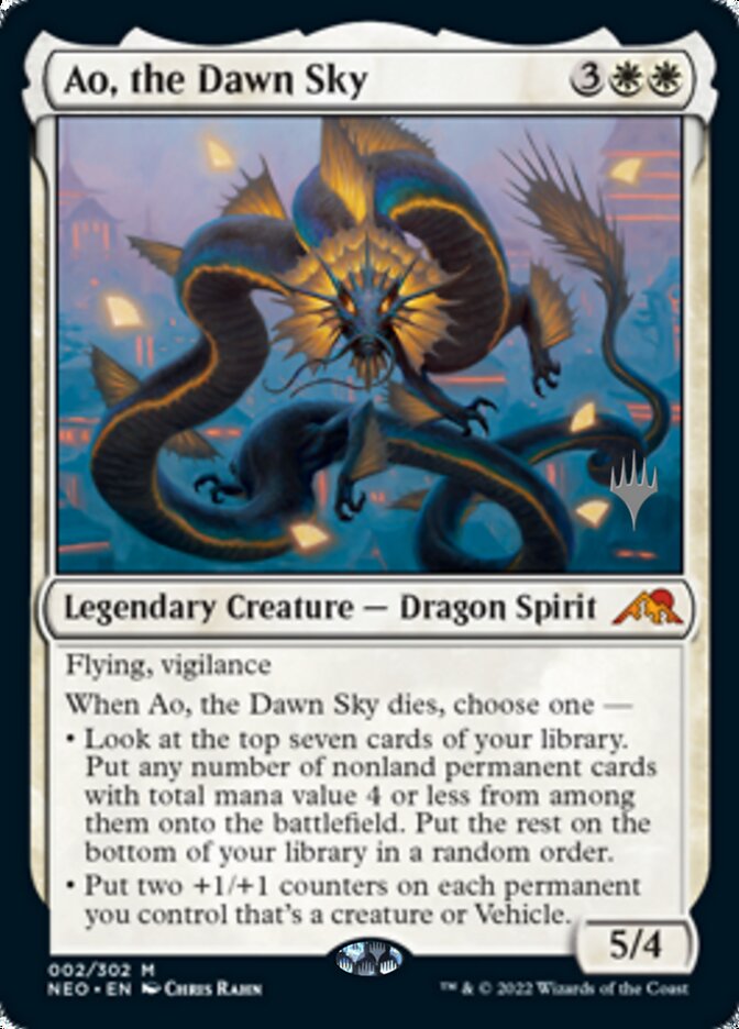 Ao, the Dawn Sky (Promo Pack) [Kamigawa: Neon Dynasty Promos] | D20 Games