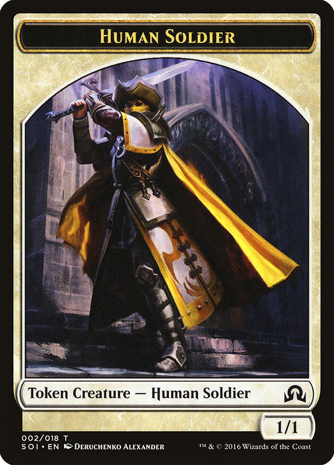 Human Soldier [Shadows over Innistrad Tokens] | D20 Games