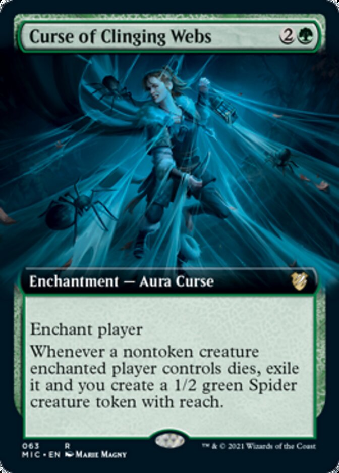 Curse of Clinging Webs (Extended) [Innistrad: Midnight Hunt Commander] | D20 Games