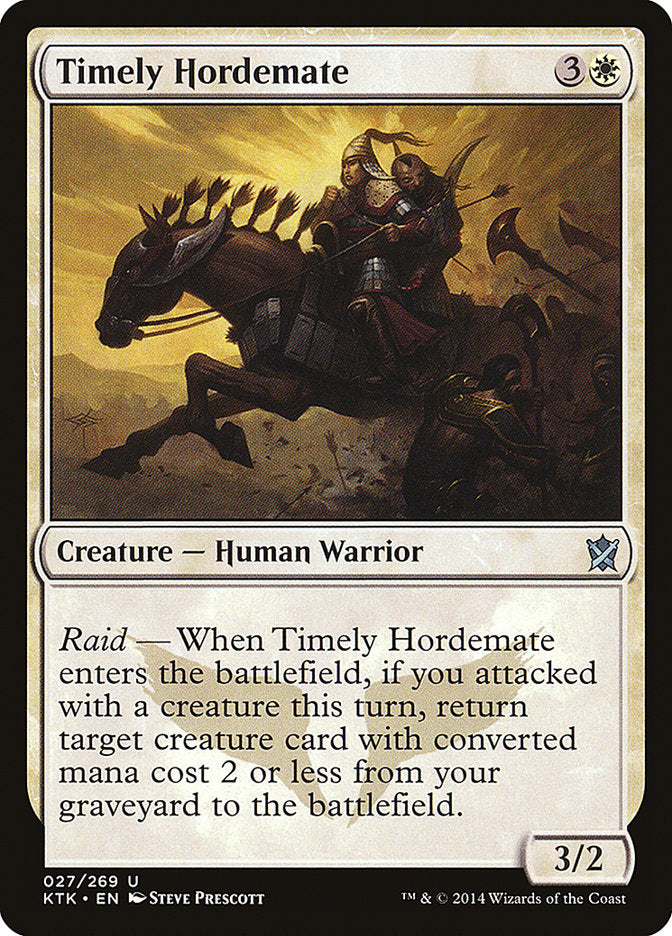 Timely Hordemate [Khans of Tarkir] | D20 Games