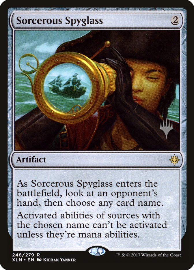 Sorcerous Spyglass (Promo Pack) [Ixalan Promos] | D20 Games