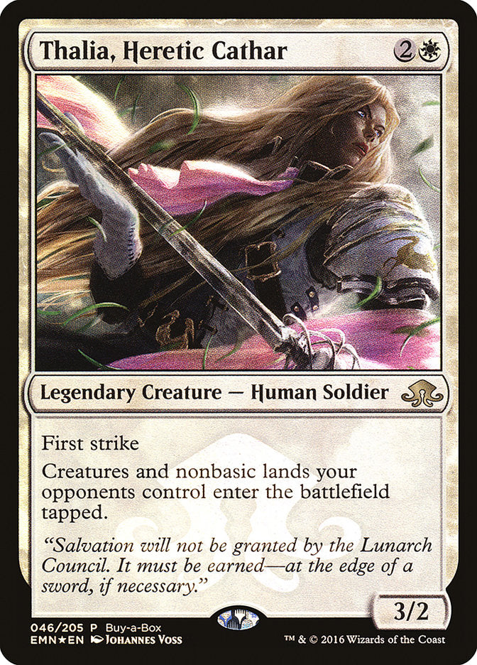 Thalia, Heretic Cathar (Buy-A-Box) [Eldritch Moon Promos] | D20 Games